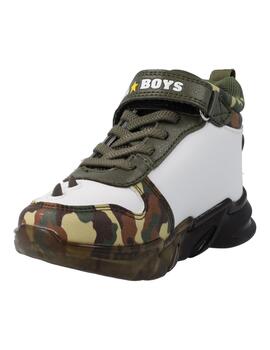 Deportivo Alto Luces Bull Boys DNAL2201 Verde y Blanco T-REX