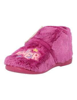 Zapatilla de Casa Abotinada Vulladi 4105 Fucsia Unicornio