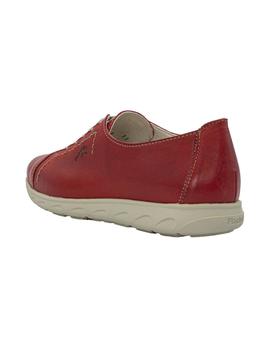 Mocasin Fluchos Nui F0854 Rojo para mujer